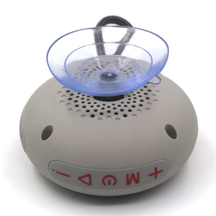 T&G TG442 Altavoz Bluetooth Impermeable para Baño con Ventosa, Reproductor de Audio Inalámbrico Portátil con Soporte para Tarjeta TF - Negro