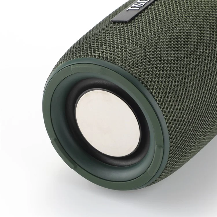 T&G TG434 Portable Wireless Bluetooth-Compatible Speaker LED Light Bass Sound with Handle Strap - Black