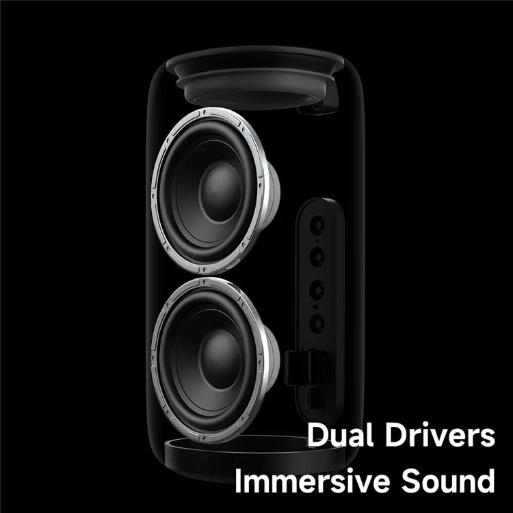 MCDODO BS-1410 Enceinte Portable Bluetooth Compatible Audio Sans Fil avec Lumières Colorées Étanche IPX4