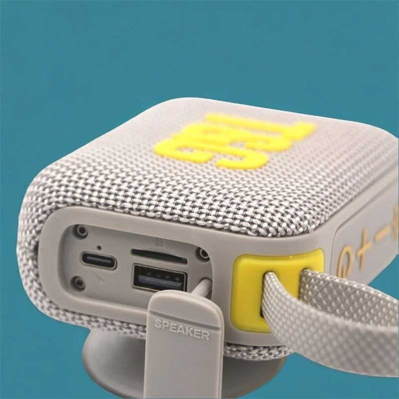 T&G TG445MINI Colunas Portáteis com Luzes Coloridas Compatíveis com Bluetooth Leitor de Música Portátil para Exterior Suporte Cartão TF - Preto