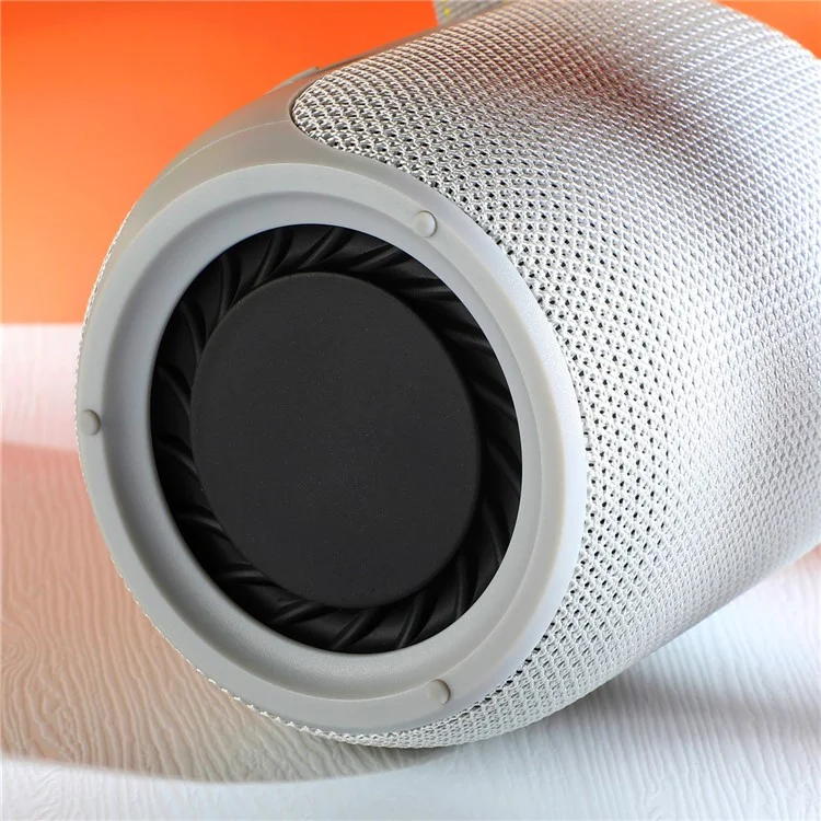 T&G TG673 Portable Rechargeable Boombox Bluetooth-Compatible Speaker FM Radio Support U-Disk TF Card - Grey