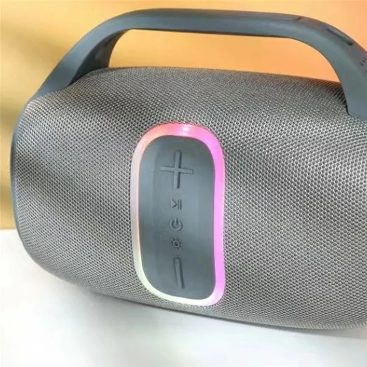 T&G TG674 RGB Light Bluetooth-Compatible Speaker Portable Wireless Subwoofer Support U-Disk TF Card - Grey
