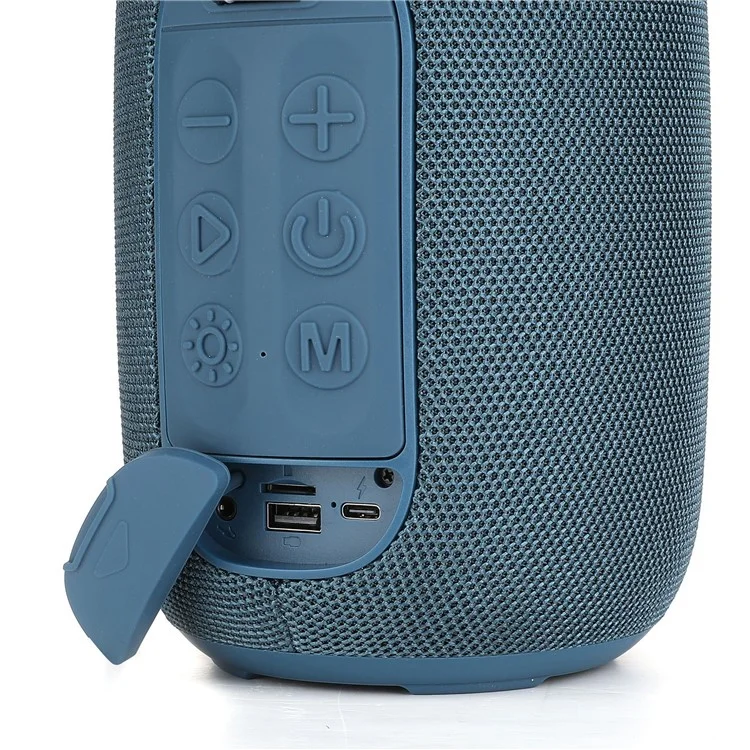 T&G TG678 Enceinte Bluetooth Haute Puissance Portable sans Fil avec Subwoofer Bass, Carte TF et Clé USB - Bleu
