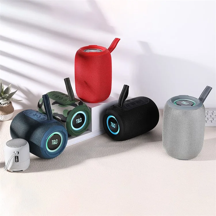 T&G TG678 Enceinte Bluetooth Haute Puissance Portable sans Fil avec Subwoofer Bass, Carte TF et Clé USB - Bleu