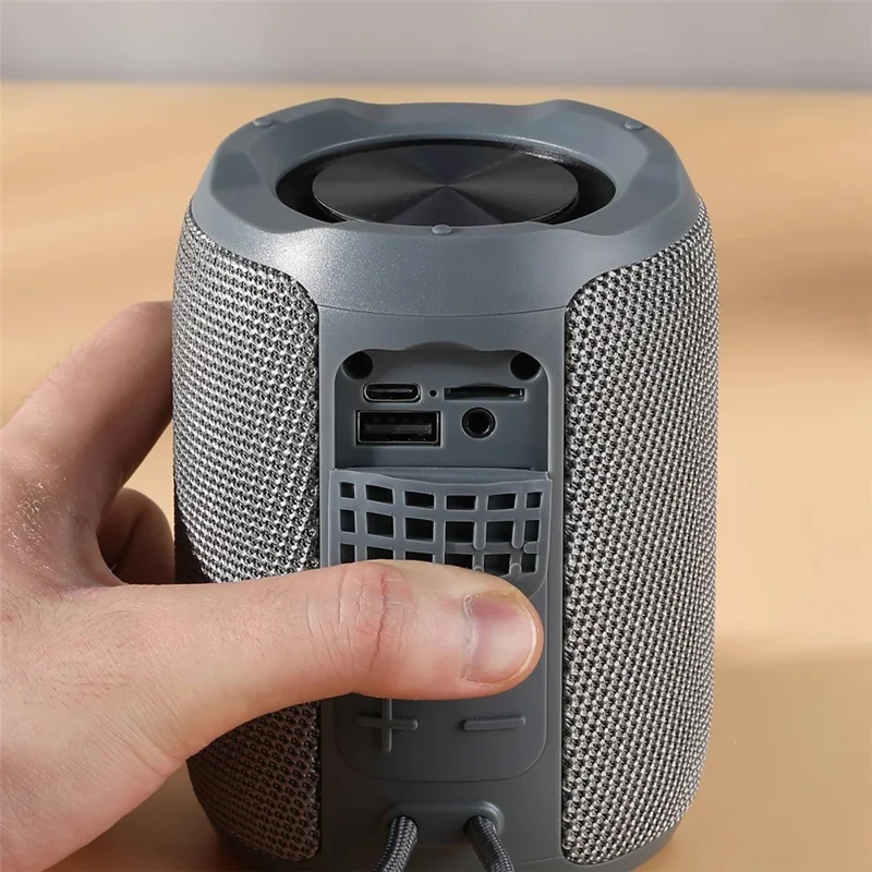 T&G TG679 Portable Wireless Subwoofer Bluetooth-compatible Mini Speaker with Hanging Loop - Purple