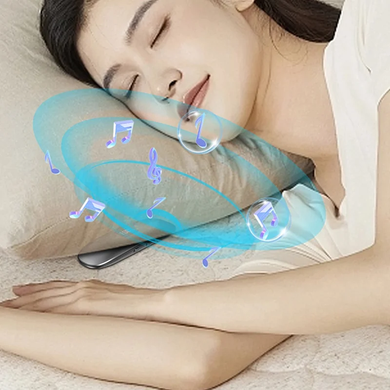 QY10 Bone Conduction Speaker Wireless Sleep Soundbox Mini Pillow Speaker - White