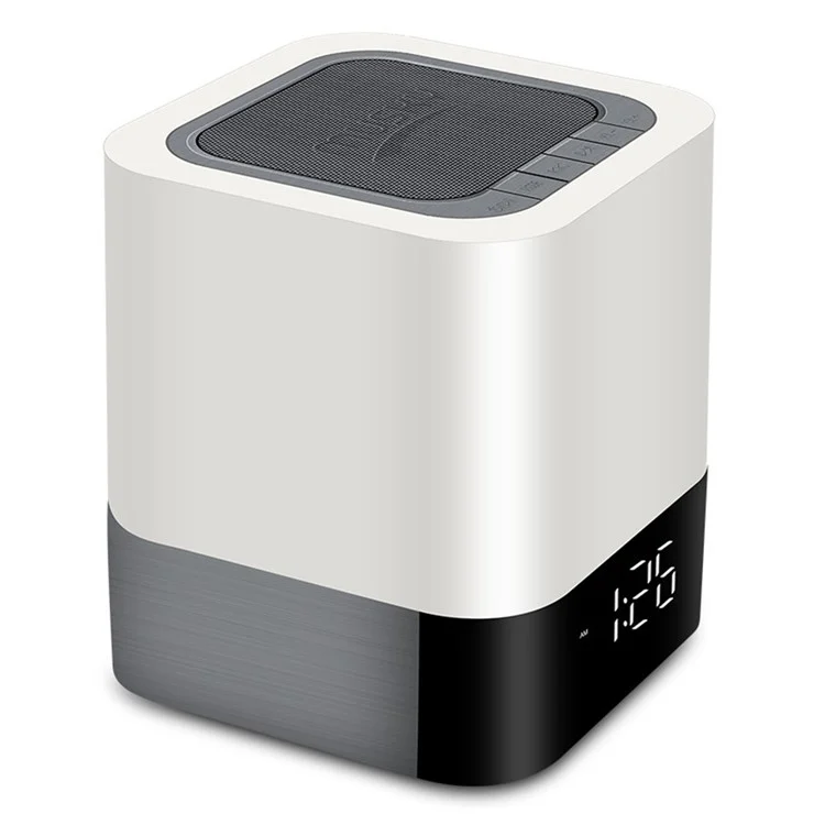 MUSKY DY28P 3 Level LED Lighting Bluetooth-Compatible Speaker Touch Control Night Light with Alarm Clock