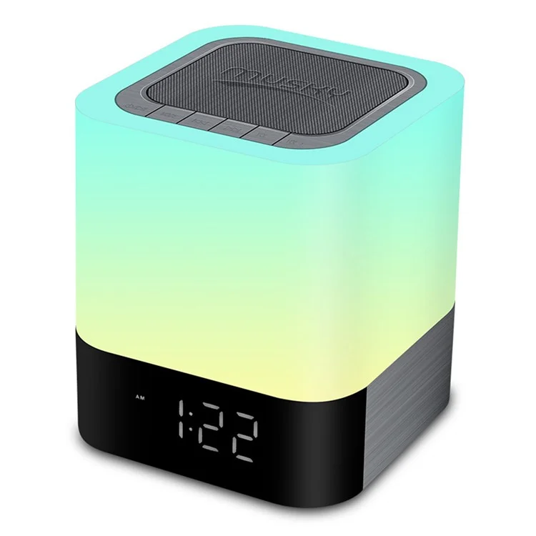 MUSKY DY28P 3 Level LED Lighting Bluetooth-Compatible Speaker Touch Control Night Light with Alarm Clock