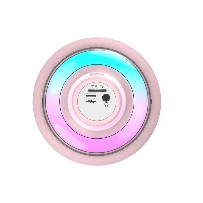 Microfono altoparlante karaoke M5 con Bluetooth integrato e luce RGB - Rosa