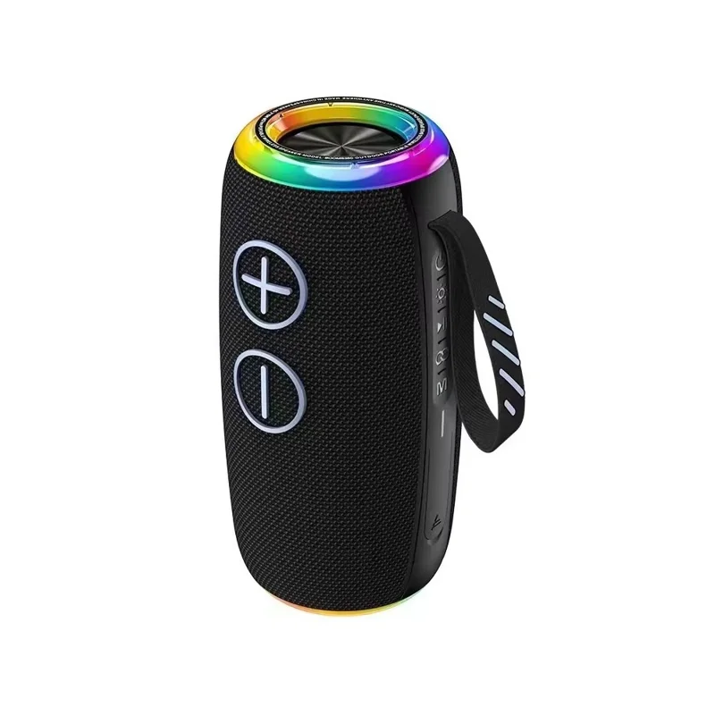 S380 TWS Wireless Bluetooth-Compatible Speaker IPX6 Waterproof Portable Outdoor Boombox - Black