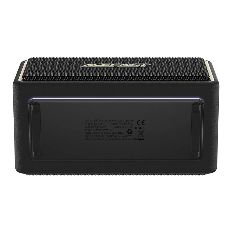 ACEFAST K3 Max Портативная Bluetooth-совместимая колонка со стереозвуком, водонепроницаемая (IPX6)