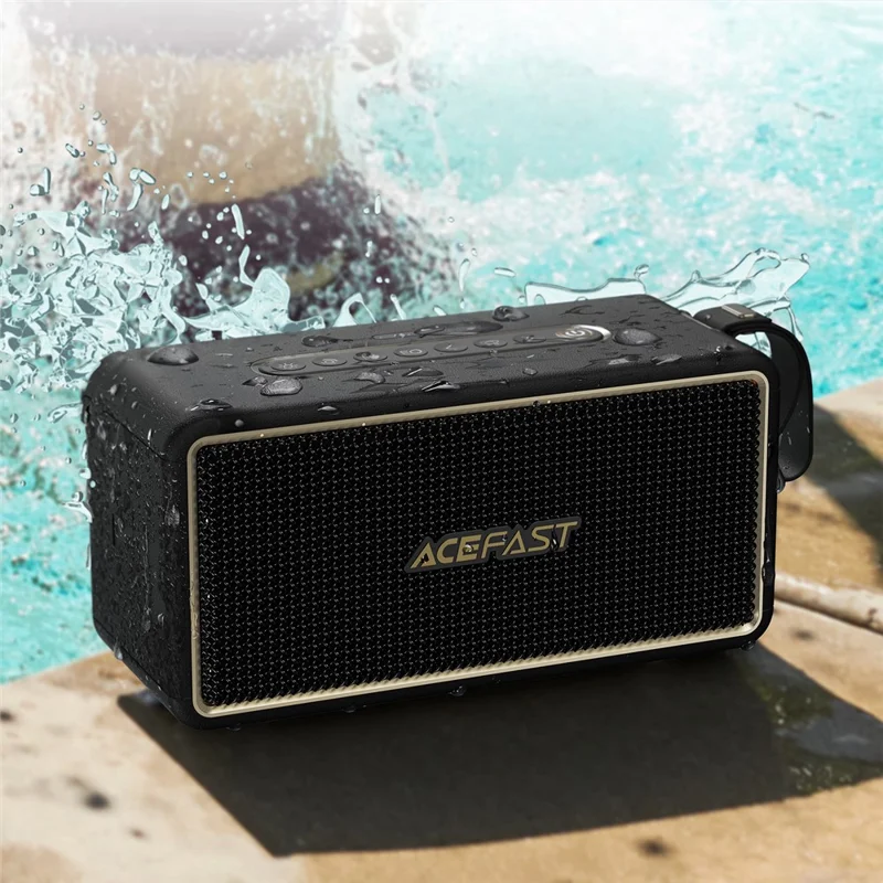 Altavoz Bluetooth ACEFAST K3 Ultra Portátil, Resistente al Agua IPX6, con Iluminación RGB