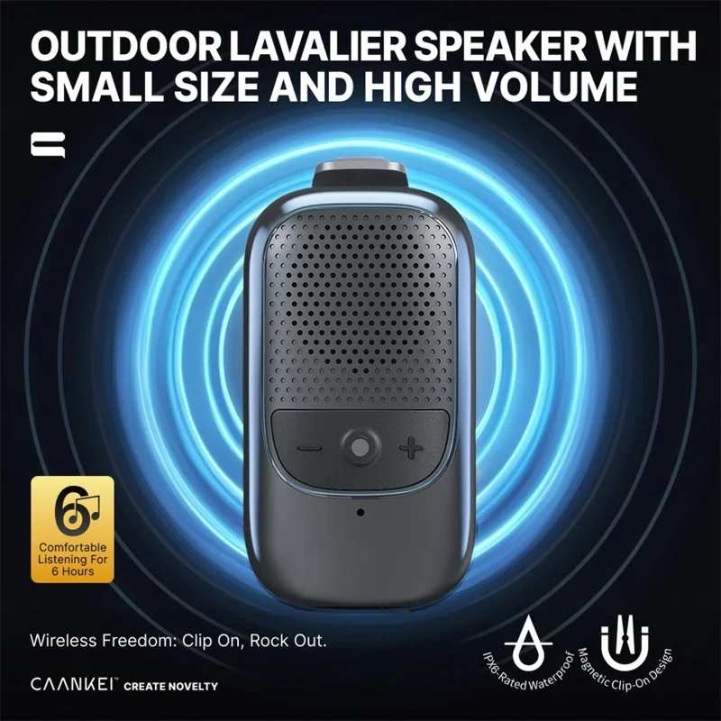 M3 Altavoz inalámbrico Bluetooth compatible con deportes al aire libre Portátil Mini Subwoofer con Clip Magnético
