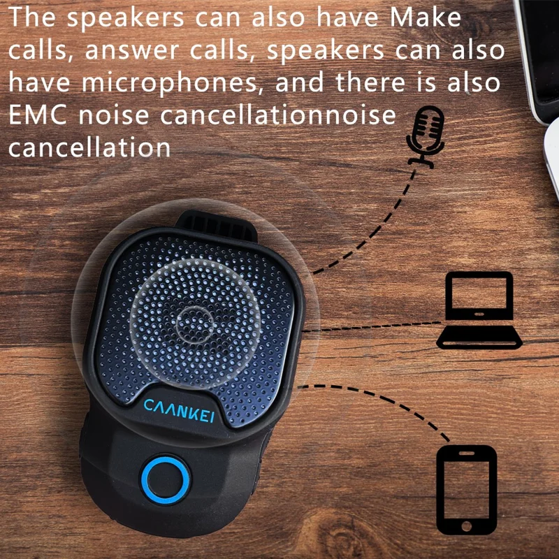 CWS03 Altavoz inalámbrico Bluetooth compatible con deportes al aire libre a prueba de agua de 5 W Subwoofer portátil mini