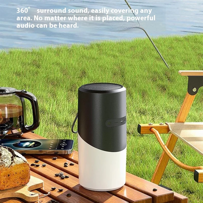 EBS-705 Wireless Bluetooth-compatible Speaker RGB Lighting Portable Outdoor Mini Subwoofer with Lanyard