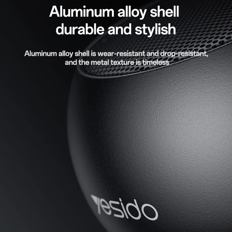 YESIDO YSW33 Portable TWS Bluetooth-compatible Speaker Aluminum Alloy Mini Wireless Audio Device