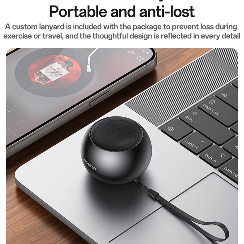 YESIDO YSW33 Portable TWS Bluetooth-compatible Speaker Aluminum Alloy Mini Wireless Audio Device