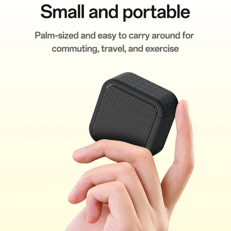 YESIDO YSW35 Mini Cube TWS Bluetooth-compatible Speaker with Lanyard Enhanced Bass Portable Subwoofer