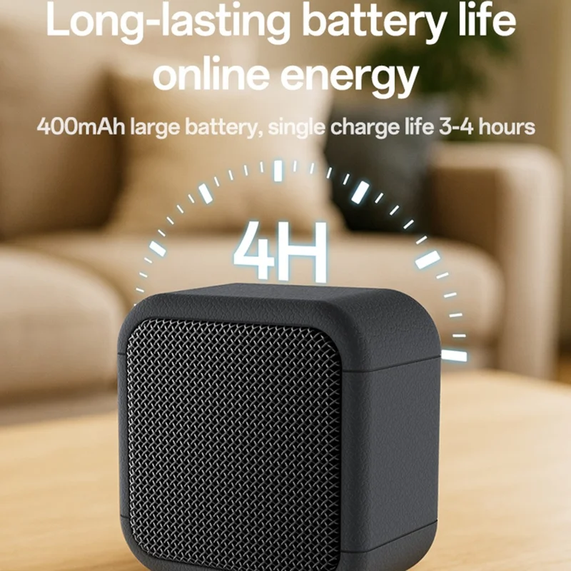 YESIDO YSW35 Mini Cube TWS Bluetooth-compatible Speaker with Lanyard Enhanced Bass Portable Subwoofer