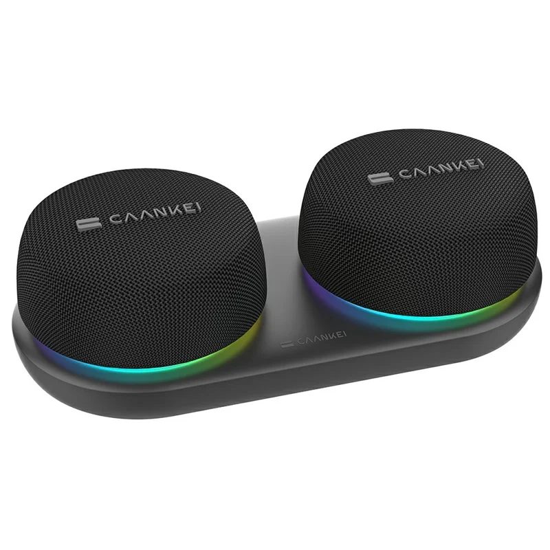 CAANKEI CS20 Wireless Bluetooth-Compatible Speaker RGB Light Portable Outdoor Sound Box with Magnetic Base