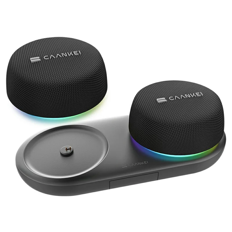 CAANKEI CS20 Wireless Bluetooth-Compatible Speaker RGB Light Portable Outdoor Sound Box with Magnetic Base