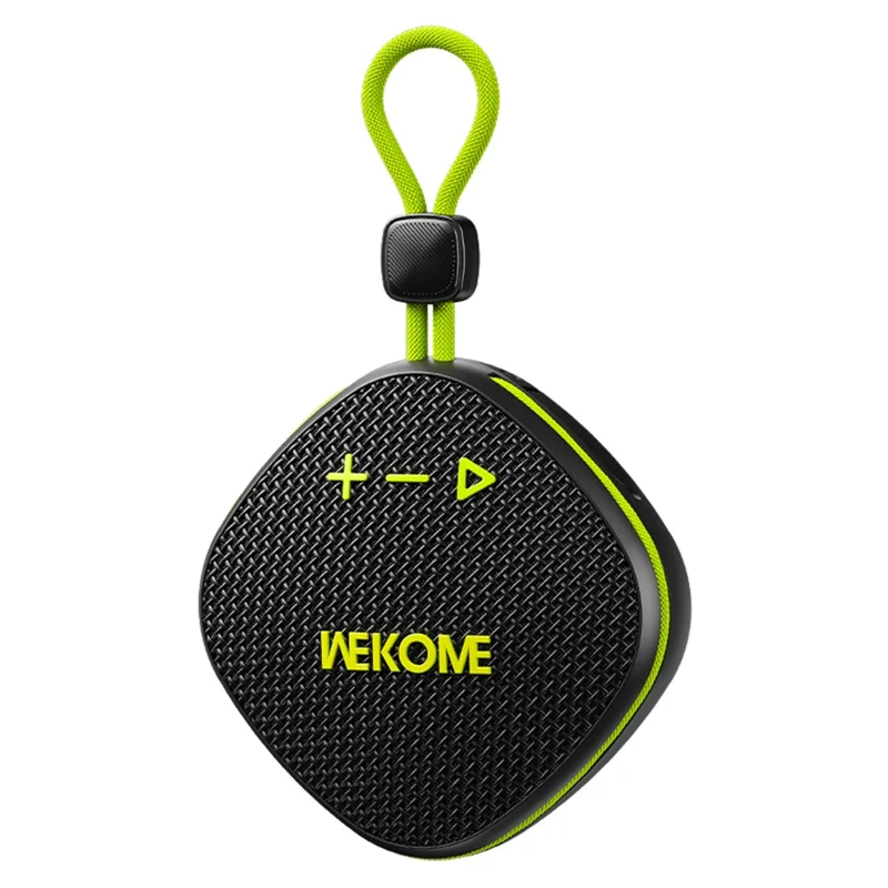 WEKOME WD-07 Outdoor Bluetooth-kompatible Lautsprecher Tragbare Leistungsstarker Bass Spritzwassergeschützt Musikplayer - Schwarz+Grün