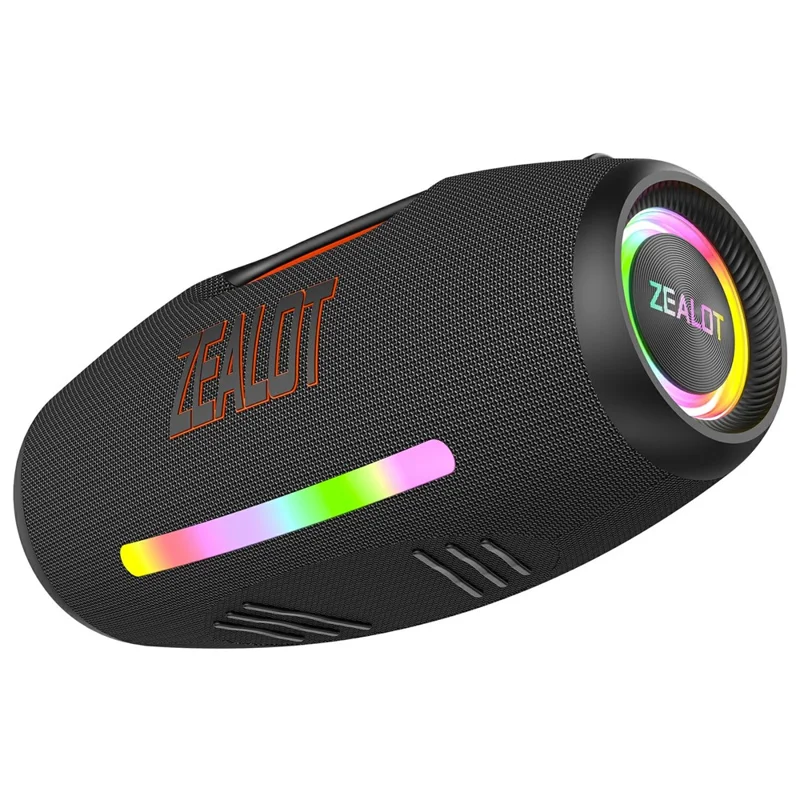 ZEALOT S89 250W Portable Bluetooth-Compatible Speaker 48000mAh Waterproof TWS Subwoofer Support U-disk / TF / Aux - Black