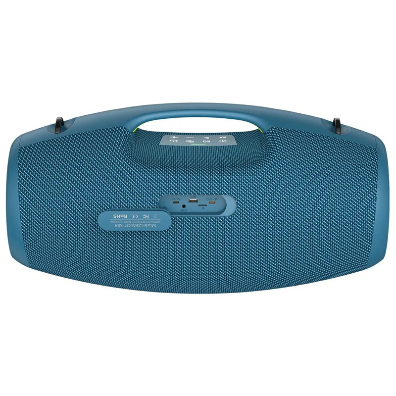 ZEALOT S89 250W Portable Bluetooth-Compatible Speaker 48000mAh Waterproof TWS Subwoofer Support U-disk / TF / Aux - Cyan