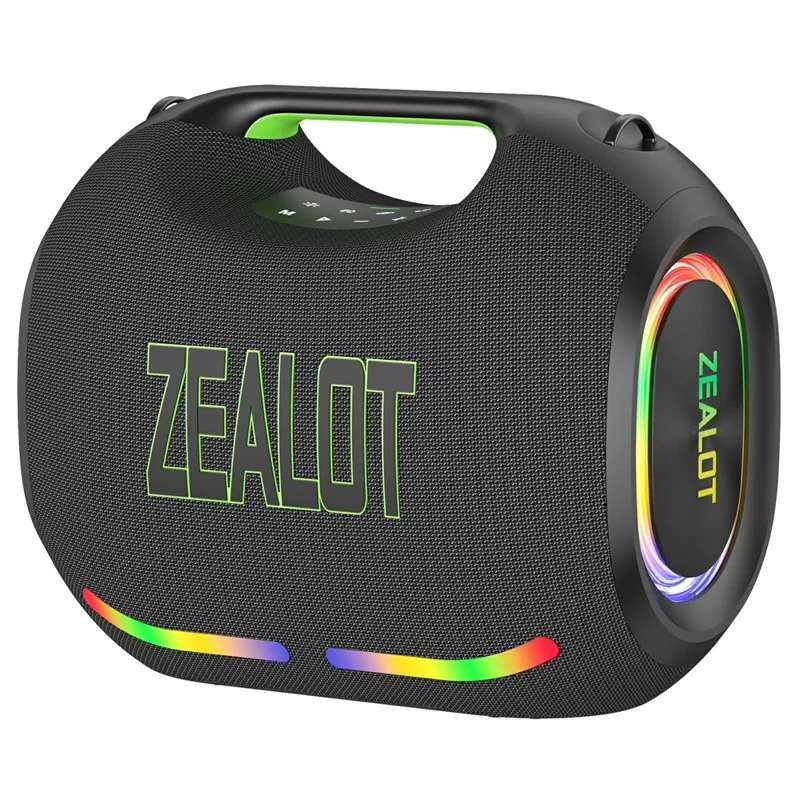 ZEALOT ZE21 Outdoor Party Bluetooth-Compatible Speaker 250W TWS Wireless 48000mAh Battery Subwoofer - Black