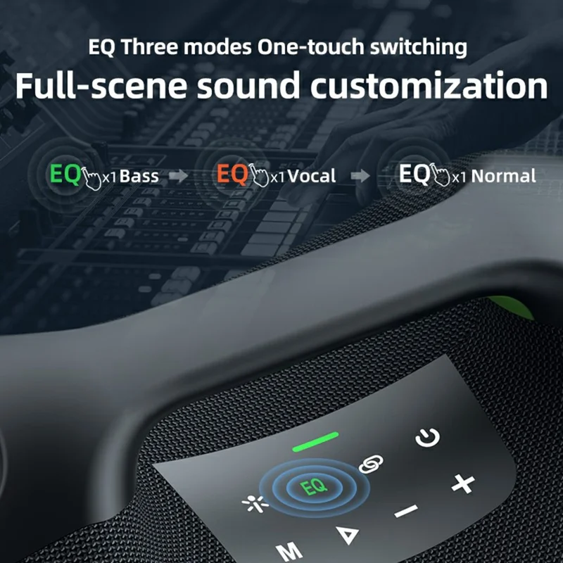 Altavoz Bluetooth ZEALOT ZE21 para Exteriores 250W TWS Inalámbrico con Batería de 48000mAh Subwoofer - Verde Camuflaje