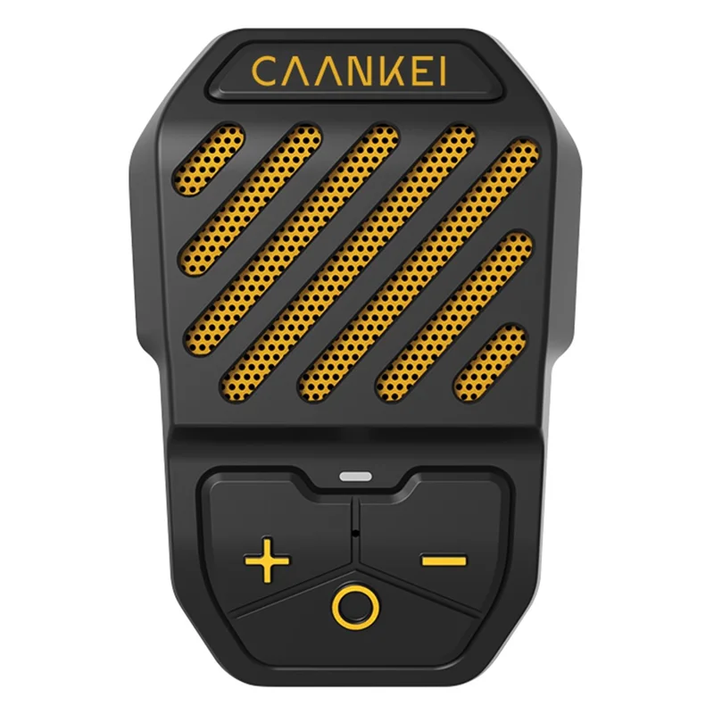 CAANKEI Alto-falante Bluetooth Vestível à Prova d'Água IPX5 com Clipe para Corrida e Ciclismo - Amarelo