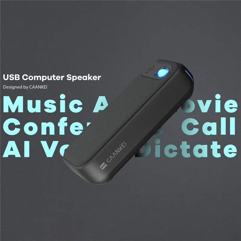 CAANKEI Speakerphone da tavolo per conferenze con USB-C e microfono per computer