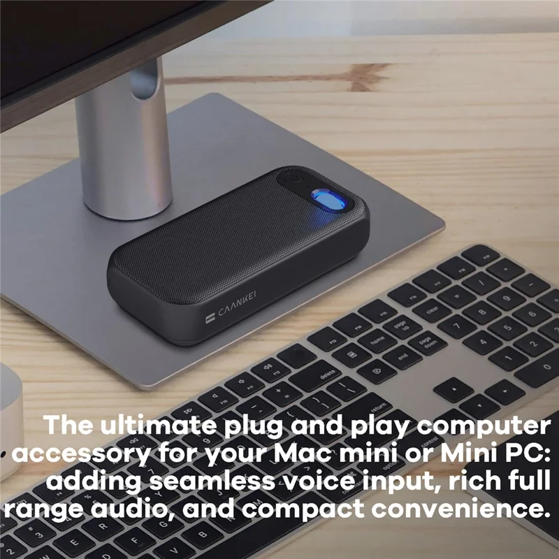 CAANKEI Speakerphone da tavolo per conferenze con USB-C e microfono per computer