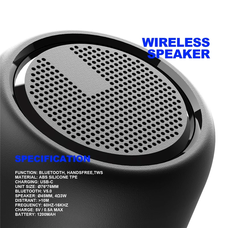 F11 Alto-falante Portátil TWS sem Fio Mini Subwoofer para Exterior à Prova d'Água IPX4 para Casa / Viagem - Branco