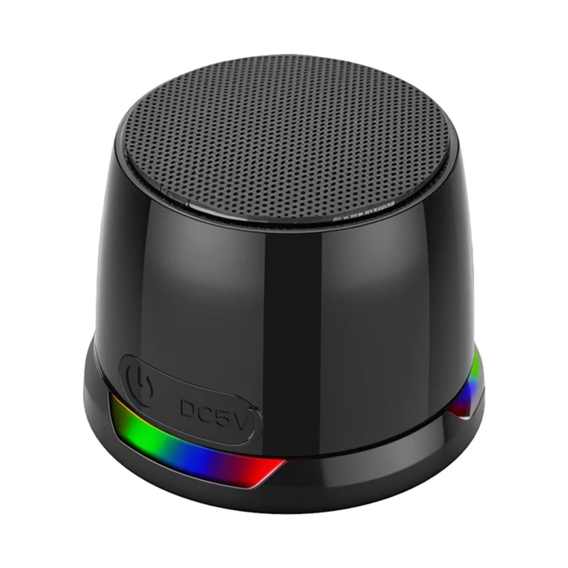 CX100 Phone Tablet Computer Magnetic Bluetooth-Compatible Speaker Portable Bass Subwoofer with Atmosphere Light