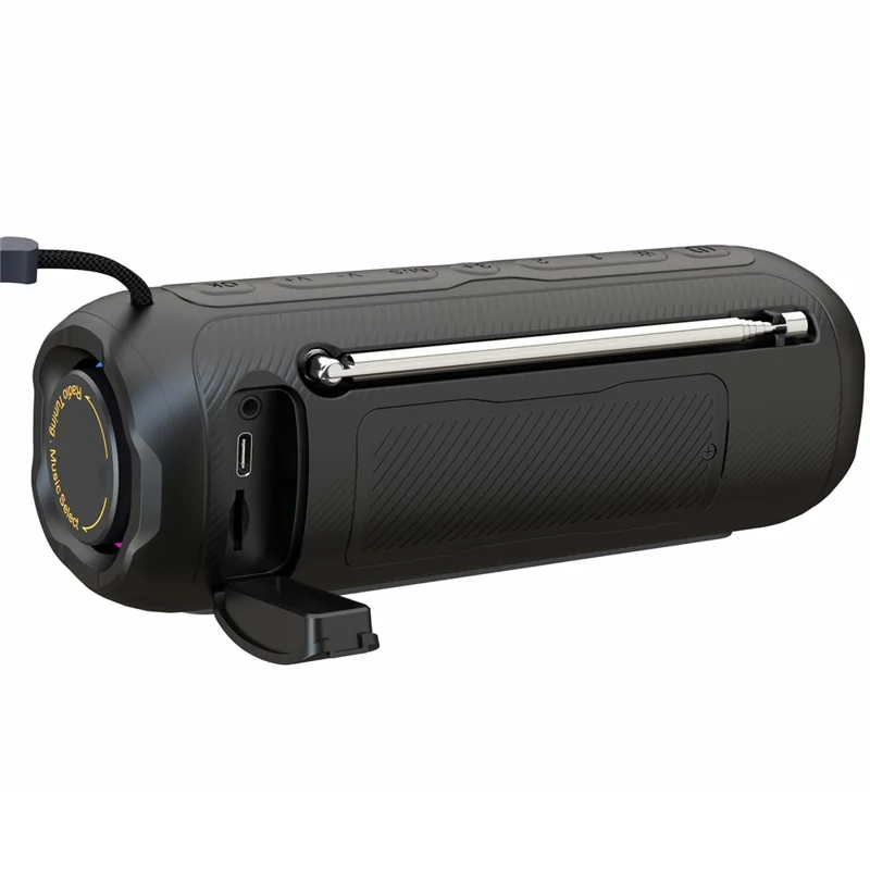 P12A 10W Stereo Outdoor Bluetooth-compatible Speaker with LED Display FM  /  AM Radio Support TF Card