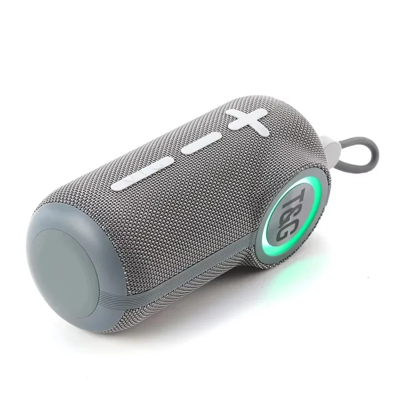 T&G TG698 Portable Speaker Wireless Handheld Subwoofer High Volume Mini Audio System - Grey