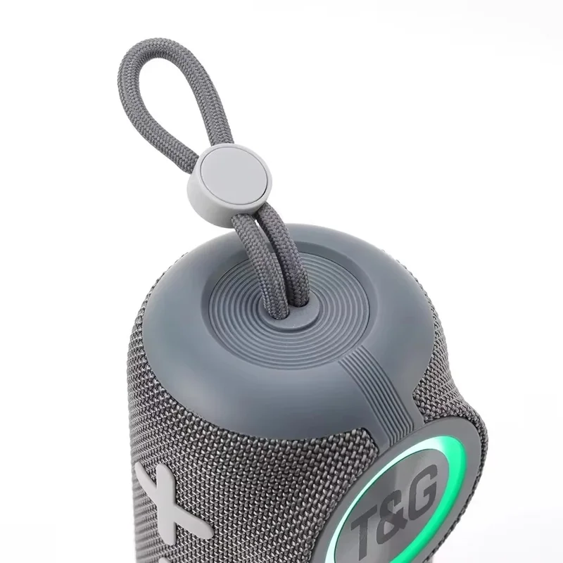T&G TG698 Portable Speaker Wireless Handheld Subwoofer High Volume Mini Audio System - Grey