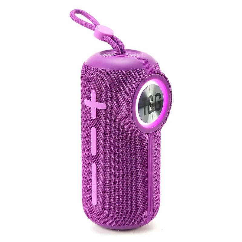 T&G TG698 Portable Speaker Wireless Handheld Subwoofer High Volume Mini Audio System - Purple
