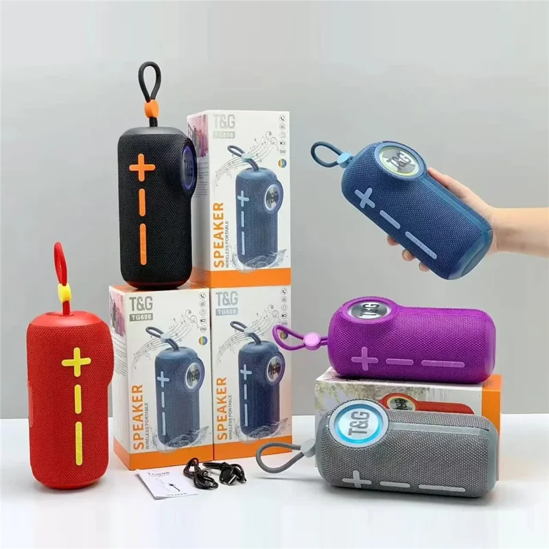 T&G TG698 Portable Speaker Wireless Handheld Subwoofer High Volume Mini Audio System - Purple