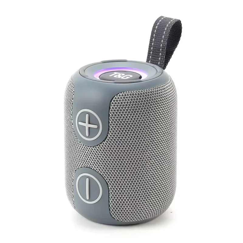 T&G TG697 Wireless Speaker Portable Handheld Subwoofer High Volume Mini Audio System - Grey