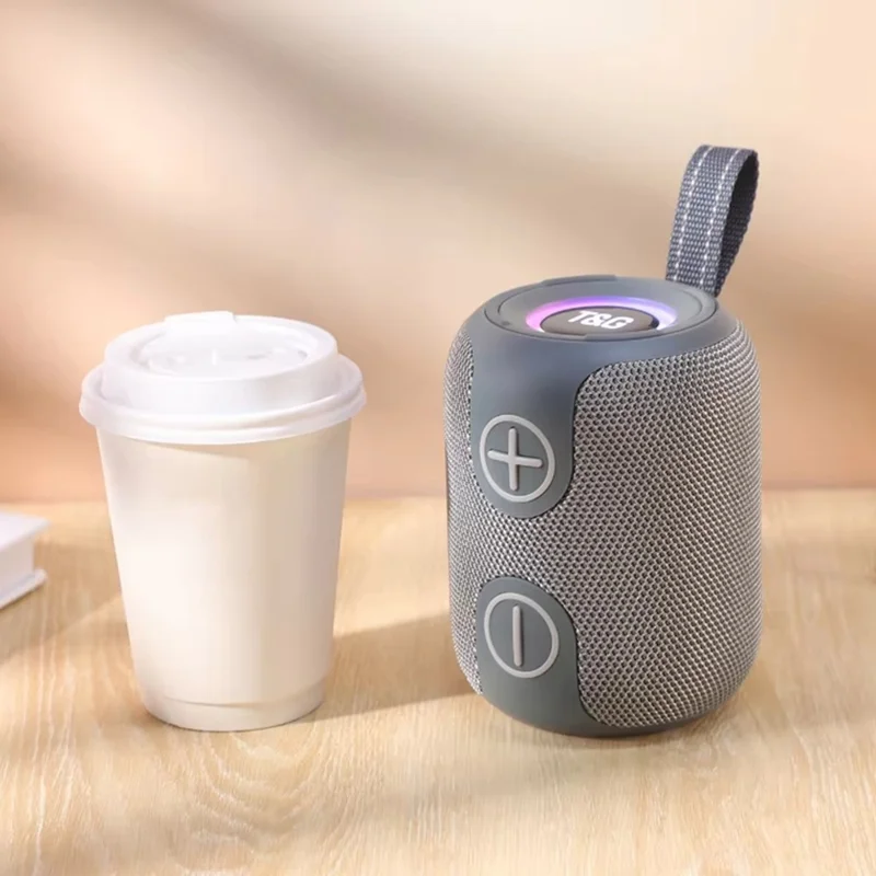 T&G TG697 Wireless Speaker Portable Handheld Subwoofer High Volume Mini Audio System - Grey