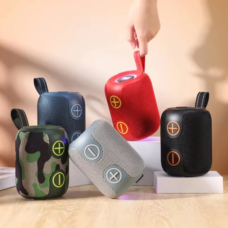 T&G TG697 Wireless Speaker Portable Handheld Subwoofer High Volume Mini Audio System - Grey