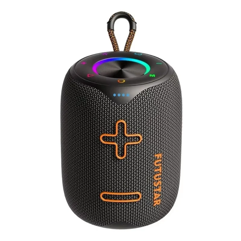 X6 20W Altoparlante wireless portatile IPX6 impermeabile Bassi profondi Altoparlante wireless LED RGB per uso interno/esterno - Nero
