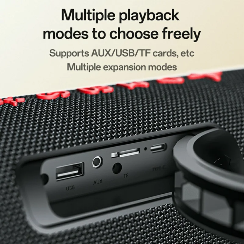 YESIDO YSW31 Wireless Speaker 3 EQ Modes Waterproof TWS Stereo Sound Bluetooth-compatible Subwoofer