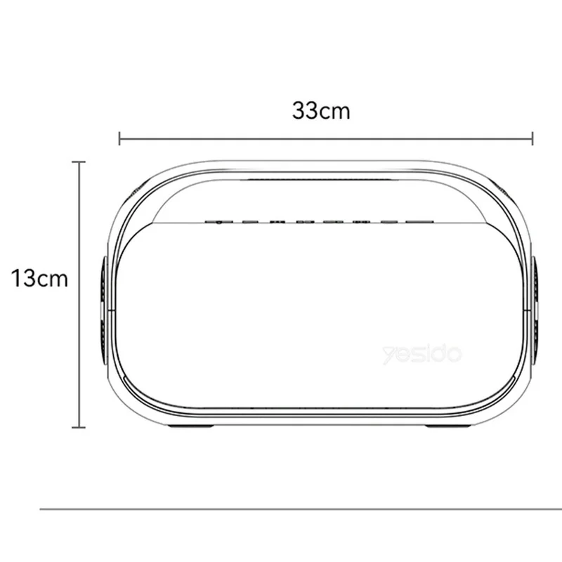 YESIDO YSW31 Wireless Speaker 3 EQ Modes Waterproof TWS Stereo Sound Bluetooth-compatible Subwoofer