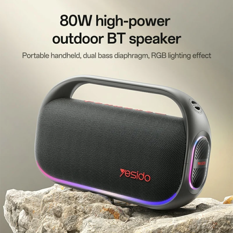 YESIDO YSW31 Wireless Speaker 3 EQ Modes Waterproof TWS Stereo Sound Bluetooth-compatible Subwoofer