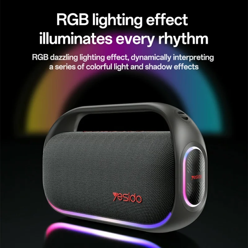 YESIDO YSW31 Wireless Speaker 3 EQ Modes Waterproof TWS Stereo Sound Bluetooth-compatible Subwoofer