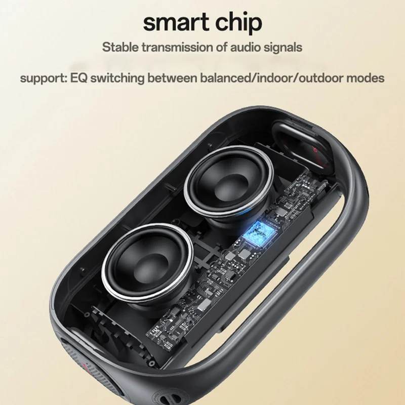 YESIDO YSW31 Wireless Speaker 3 EQ Modes Waterproof TWS Stereo Sound Bluetooth-compatible Subwoofer