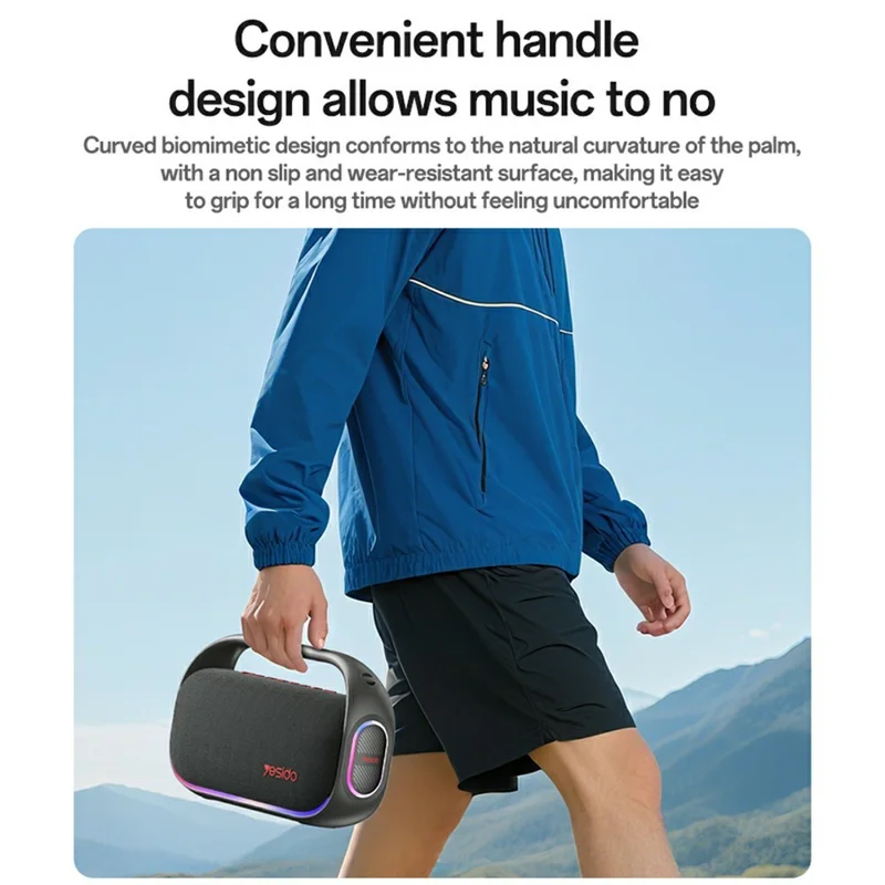 YESIDO YSW31 Wireless Speaker 3 EQ Modes Waterproof TWS Stereo Sound Bluetooth-compatible Subwoofer